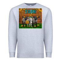 Heather Grey Western Baby Sheeps Farm Life Garden Premium Sweatshirt - LillyAllenDesigns