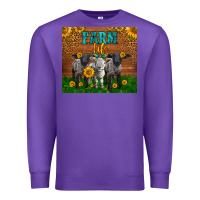Purple Western Baby Sheeps Farm Life Garden Premium Sweatshirt - LillyAllenDesigns