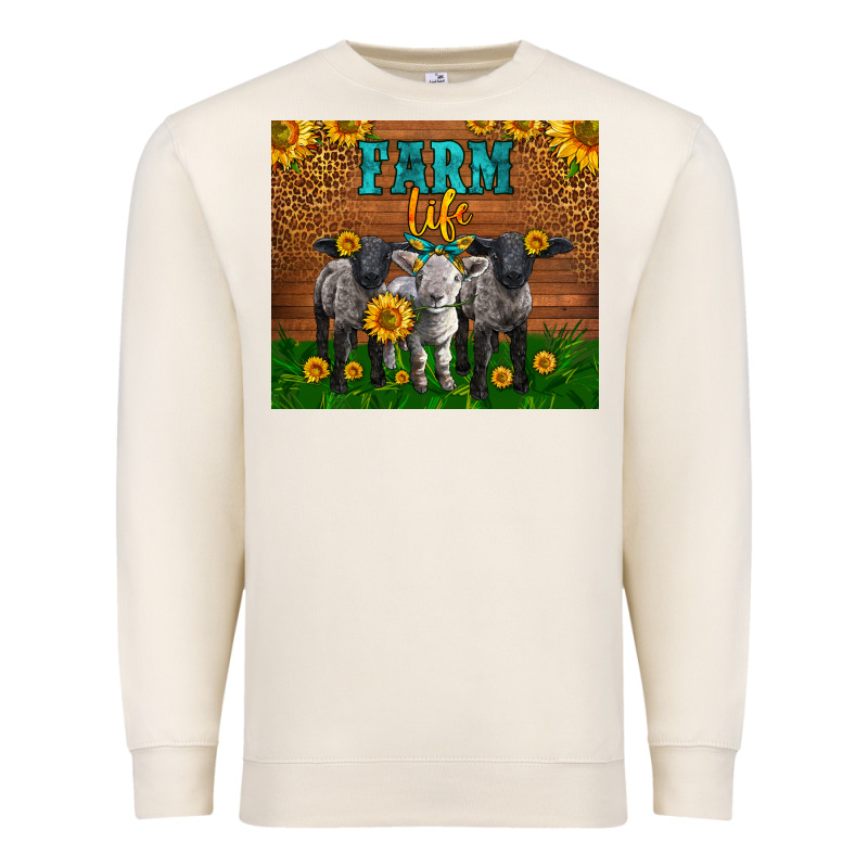Western Baby Sheeps Farm Life Garden Premium Sweatshirt by LillyAllenDesigns | Teevron