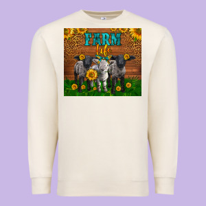 Western Baby Sheeps Farm Life Garden Premium Sweatshirt Designed By Lillyallendesigns