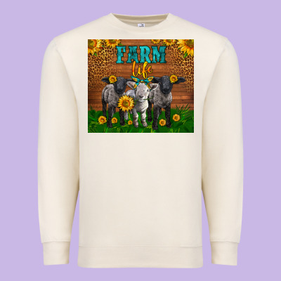 Western Baby Sheeps Farm Life Garden Premium Sweatshirt Designed By Lillyallendesigns