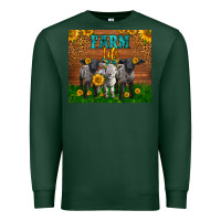 Sports Green Western Baby Sheeps Farm Life Garden Premium Sweatshirt - LillyAllenDesigns