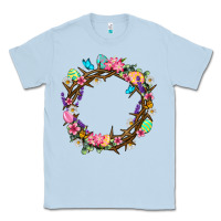 Dusty Blue Crown of thorns Easter Day Classic Tee - Neo Western