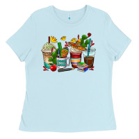 Spanish Teacher Coffee Cups Ladies Tee | Teevron