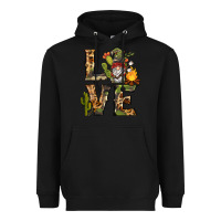 Black love camping gnome Heavyweight Hoodie - BarkalooDesign