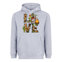 Heather Grey love camping gnome Heavyweight Hoodie - BarkalooDesign