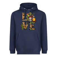 Navy love camping gnome Heavyweight Hoodie - BarkalooDesign