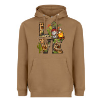 Toasted Coconut love camping gnome Heavyweight Hoodie - BarkalooDesign