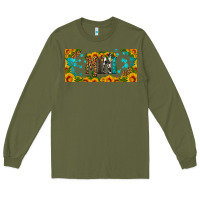 Army Green mini sunflower libbey cup Long Sleeve Tee - HRA Design Shop