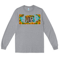 Heather Grey mini sunflower libbey cup Long Sleeve Tee - HRA Design Shop