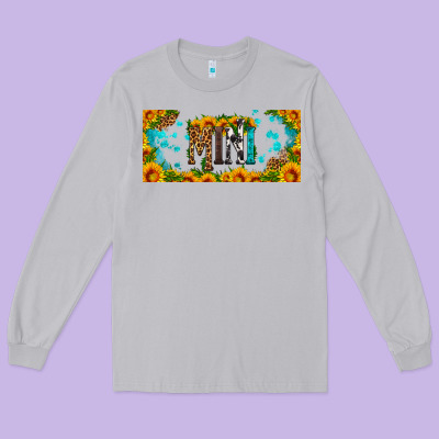 Mini Sunflower Libbey Cup Long Sleeve Tee Designed By Hra Design Shop