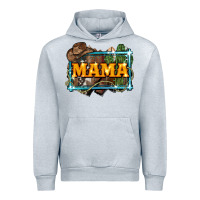 Heather Grey mama cowboy western font cactuslove mom Urban Hoodie - LillyAllenDesigns
