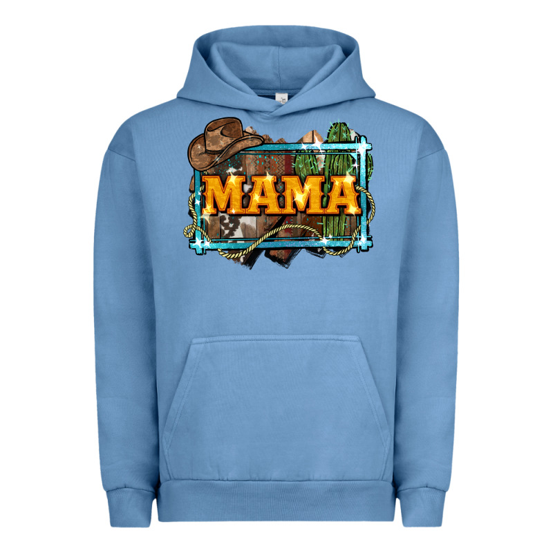 Mama Cowboy Western Font Cactuslove Mom Urban Hoodie by LillyAllenDesigns | Teevron