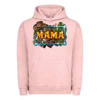 Pigment Salmon mama cowboy western font cactuslove mom Urban Hoodie - LillyAllenDesigns