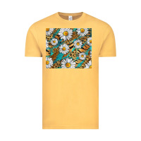 Leopard And Tiger Daisy Vintage Tee | Teevron