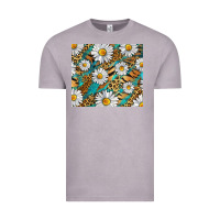 Vintage Zinc Leopard And Tiger Daisy Vintage Tee - RanaPortraitStore