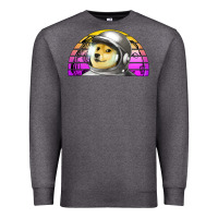 Charcoal Heather dogecoin to the mars Premium Sweatshirt - Jasminsmagicworld