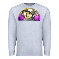 Heather Grey dogecoin to the mars Premium Sweatshirt - Jasminsmagicworld