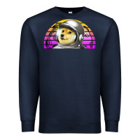 Navy dogecoin to the mars Premium Sweatshirt - Jasminsmagicworld