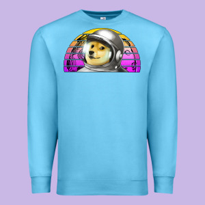 Dogecoin To The Mars Premium Sweatshirt Designed By Jasminsmagicworld