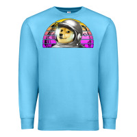 Ocean Blue dogecoin to the mars Premium Sweatshirt - Jasminsmagicworld