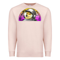 Pale Pink dogecoin to the mars Premium Sweatshirt - Jasminsmagicworld
