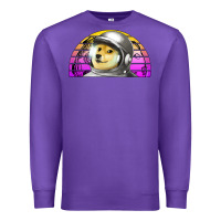Purple dogecoin to the mars Premium Sweatshirt - Jasminsmagicworld