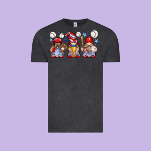 Baseball Gnome Vintage Tee Designed By Texasbilliewilder