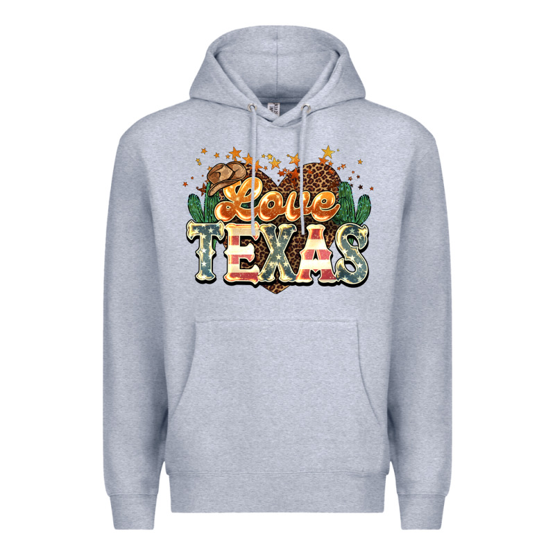 Love Texas Premium Hoodie by NancyCooperArtShop | Teevron