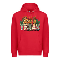 Red love texas Premium Hoodie - NancyCooperArtShop
