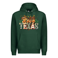 Sports Green love texas Premium Hoodie - NancyCooperArtShop