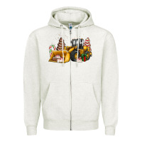 Oatmeal Heather little debbie tree cakes bulldozer Zipper Hoodie - JahusDesignShop