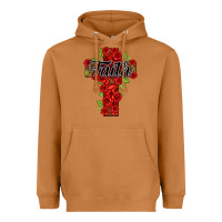 Meerkat faith floral cross Heavyweight Hoodie - NancyCooperArtShop
