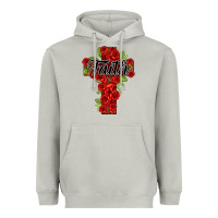 Moon Dust faith floral cross Heavyweight Hoodie - NancyCooperArtShop