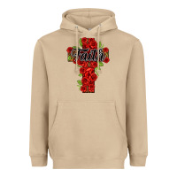 Mushroom faith floral cross Heavyweight Hoodie - NancyCooperArtShop