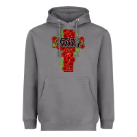 Storm faith floral cross Heavyweight Hoodie - NancyCooperArtShop