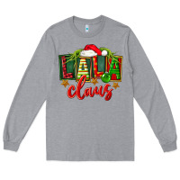 Heather Grey Christmas lala claus Long Sleeve Tee - FaDigitalArtStudio