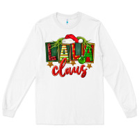 White Christmas lala claus Long Sleeve Tee - FaDigitalArtStudio