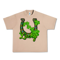 Lucky Shamrock Horseshoe Urban Heavy Tee | Teevron