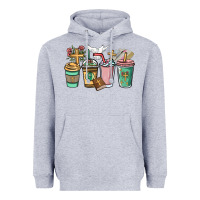 Heather Grey faith coffee cups Heavyweight Hoodie - NancyCooperArtShop