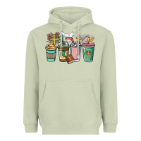 Matcha faith coffee cups Heavyweight Hoodie - NancyCooperArtShop