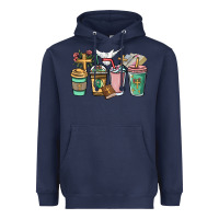Navy faith coffee cups Heavyweight Hoodie - NancyCooperArtShop