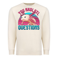 Sandshell you axolotl questions 80's retro sunset Premium Sweatshirt - Jasminsmagicworld