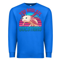 True Royal you axolotl questions 80's retro sunset Premium Sweatshirt - Jasminsmagicworld