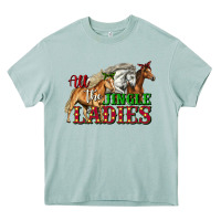 Arona all the jingle ladies christmas horses Heavy Core Tee - LillyAllenDesigns