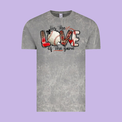 For The Love Of The Game Baseball Vintage Tee Designed By Zillion Design Studio