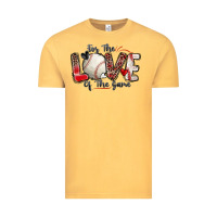 Vintage Mustard for the love of the game baseball Vintage Tee - Zillion Design Studio