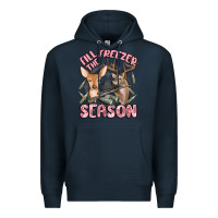 Navy fill the freezer season Premium Hoodie - MaliasSmallBusiness