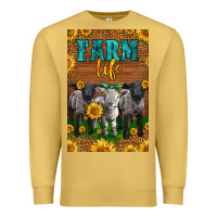Antique Gold Western Baby Sheeps Farm Life Premium Sweatshirt - LillyAllenDesigns