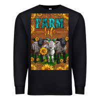 Black Western Baby Sheeps Farm Life Premium Sweatshirt - LillyAllenDesigns